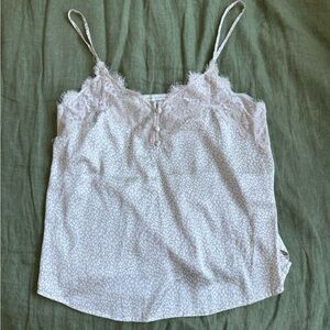 Abercrombie & Fitch Leopard Print Lace Cami Top
